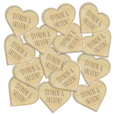 Öffnen und freuen aus Holz, Geschenkverpackung